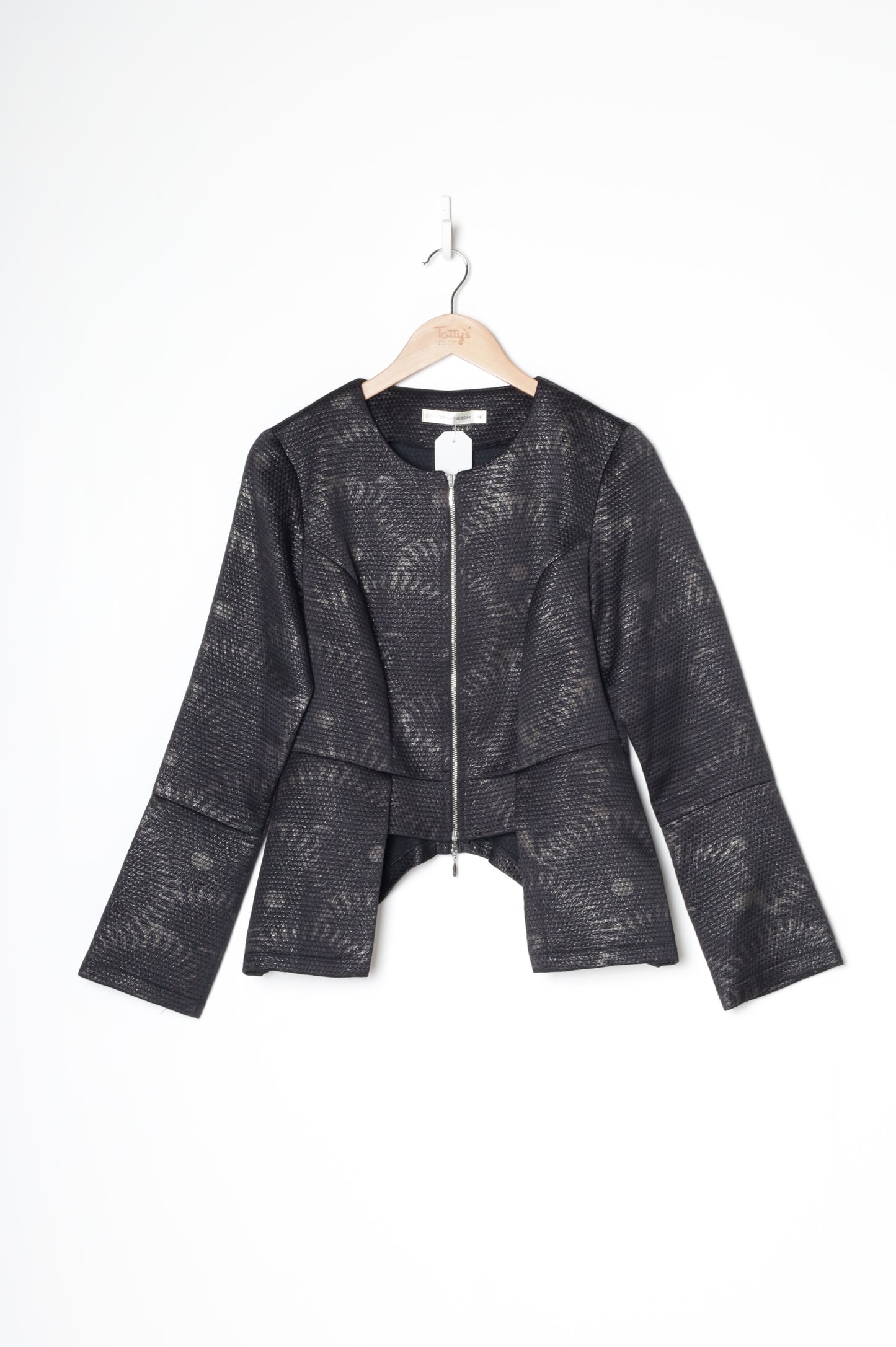 Beyond:Tuesday Womens Grey Jacket Size 12