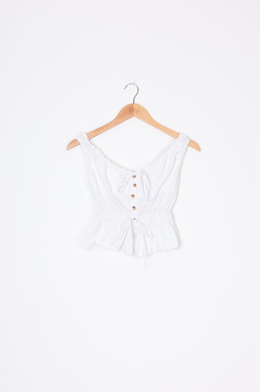Ciao Lucia Womens White Top Size XS