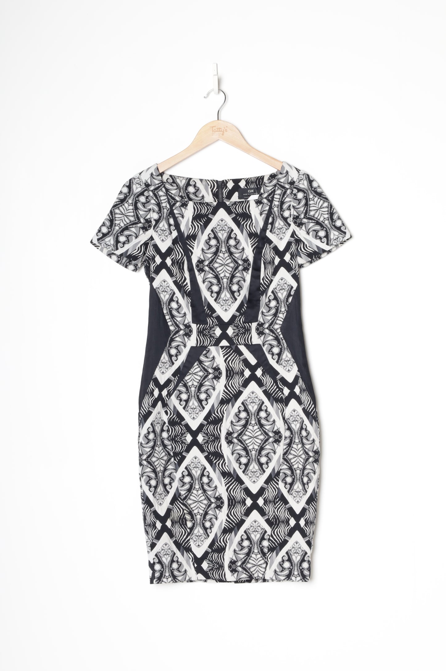 Cue Womens Grey Dress Size 8