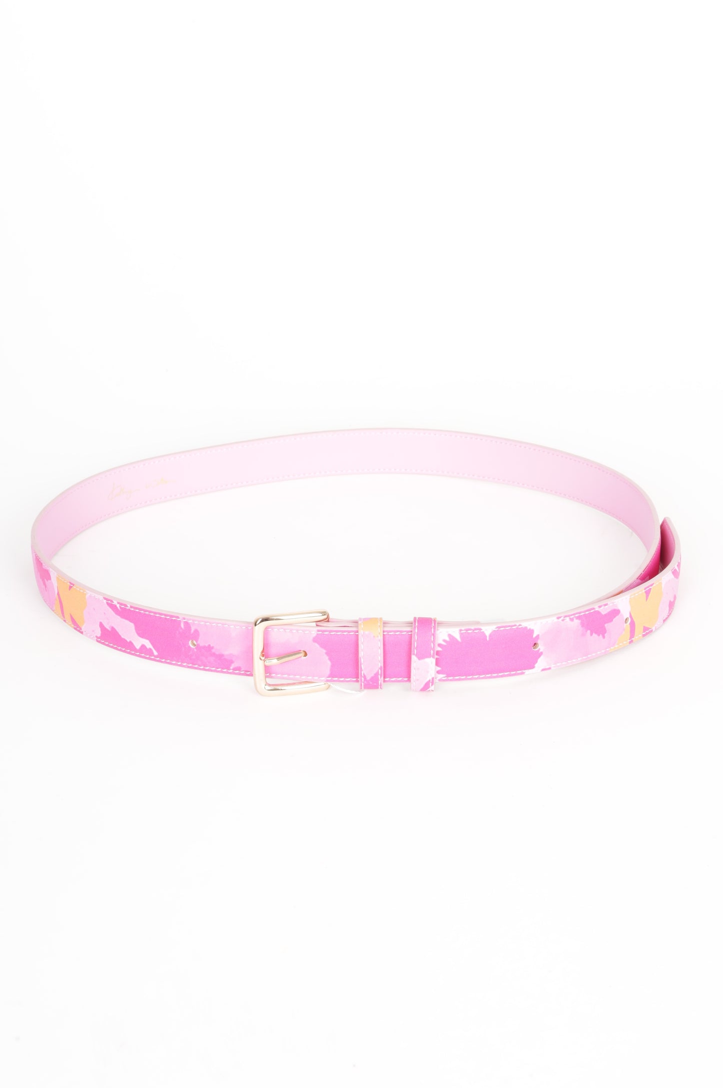 Kathryn Wilson Womens Pink Belt Size M