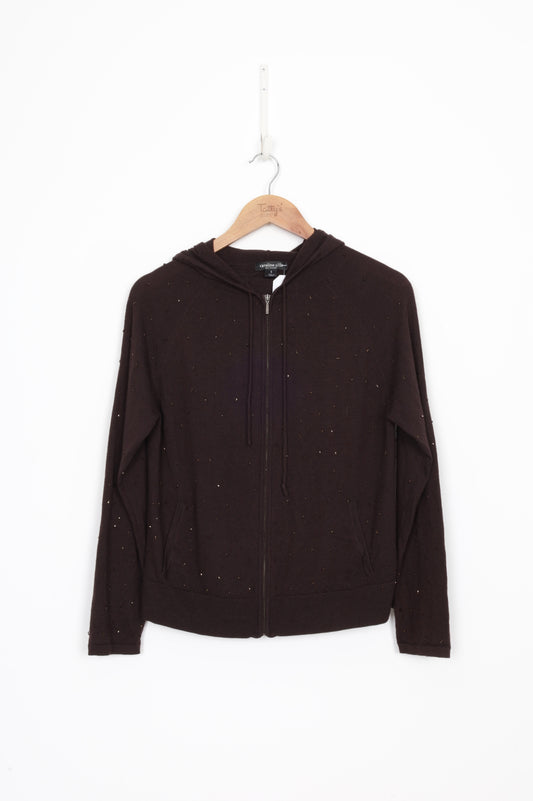 Caroline Sills Womens Brown Jacket Size S
