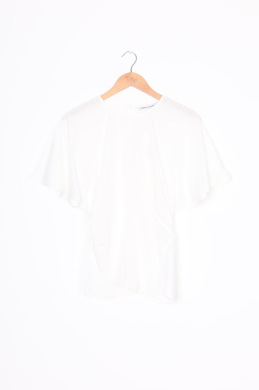 Veronika Maine Womens White Top Size 12