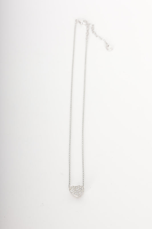 Swarovski Womens Silver Necklace Size O/S