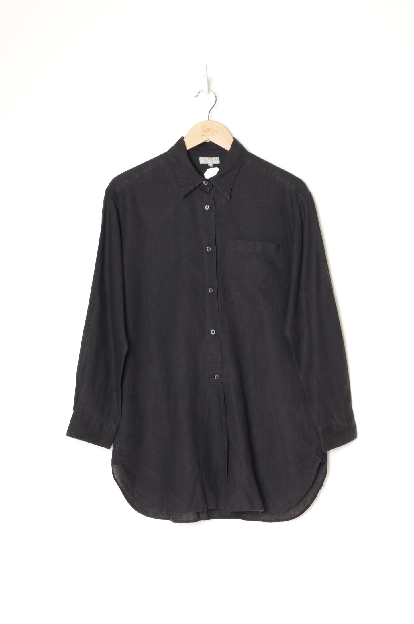 Margaret Howell Womens Black Shirt Size 10