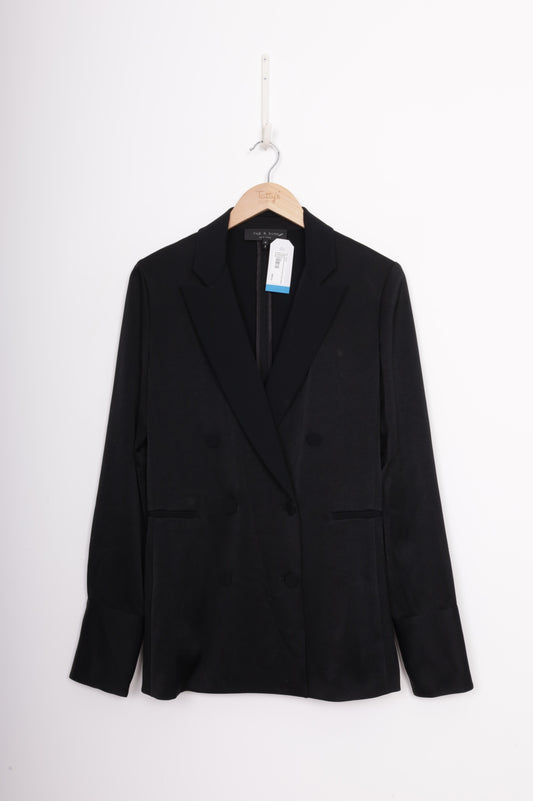 Rag & Bone new york Womens Black Blazer Size 6