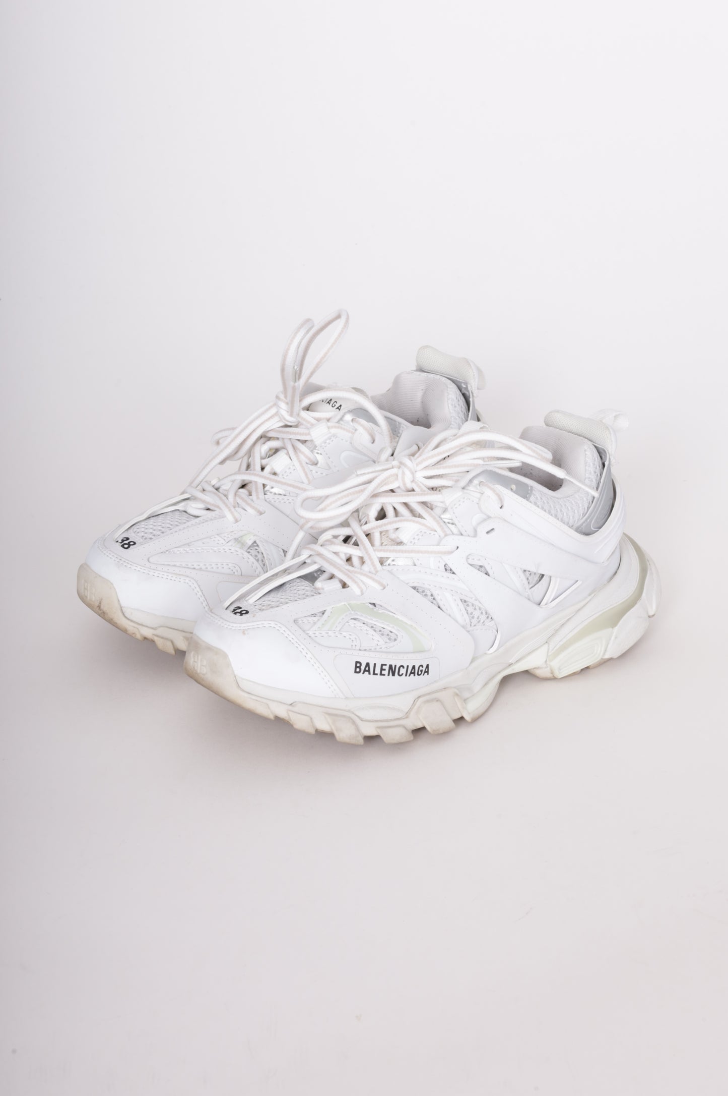 Balenciaga Womens White Sneakers Size EU 38