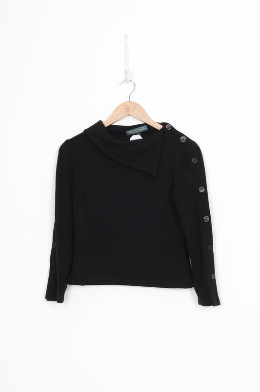 Jane Daniels Womens Black Top Size 10