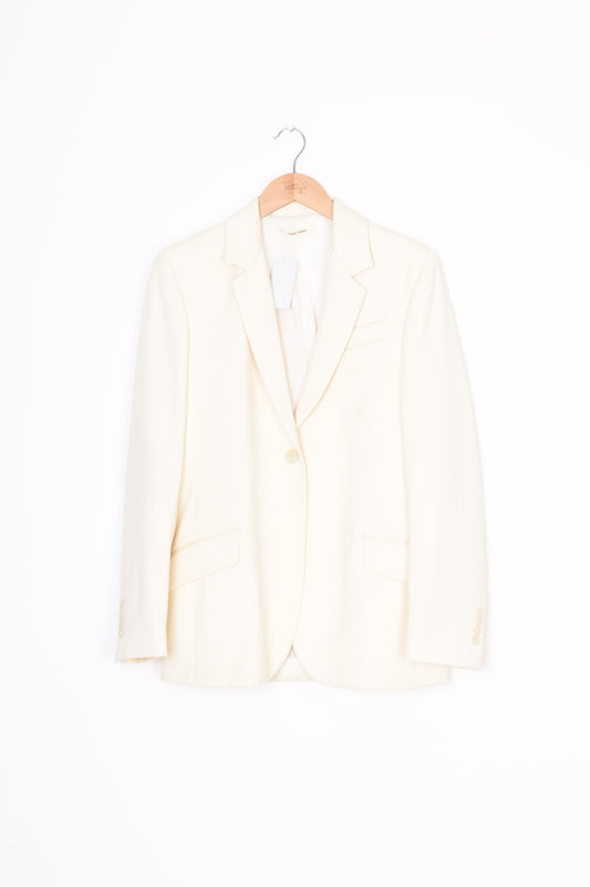 Maggie Marilyn Womens Cream Blazer Size 6