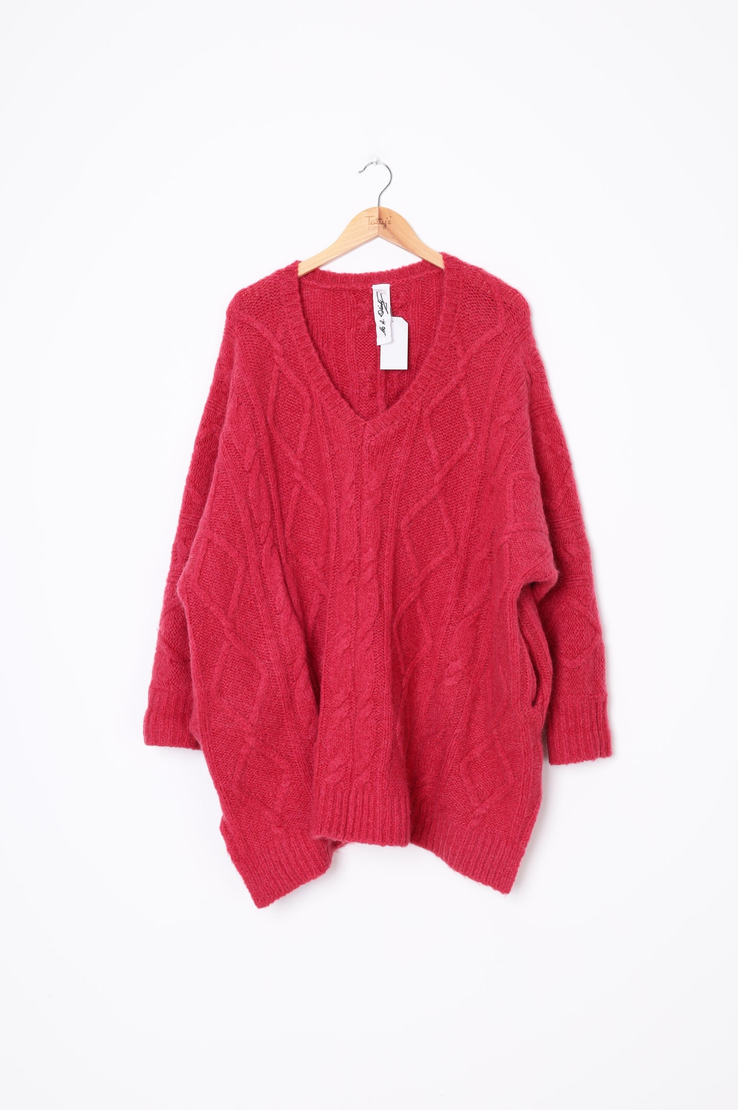 M A Dainty Womens Red Jumper Size O/S