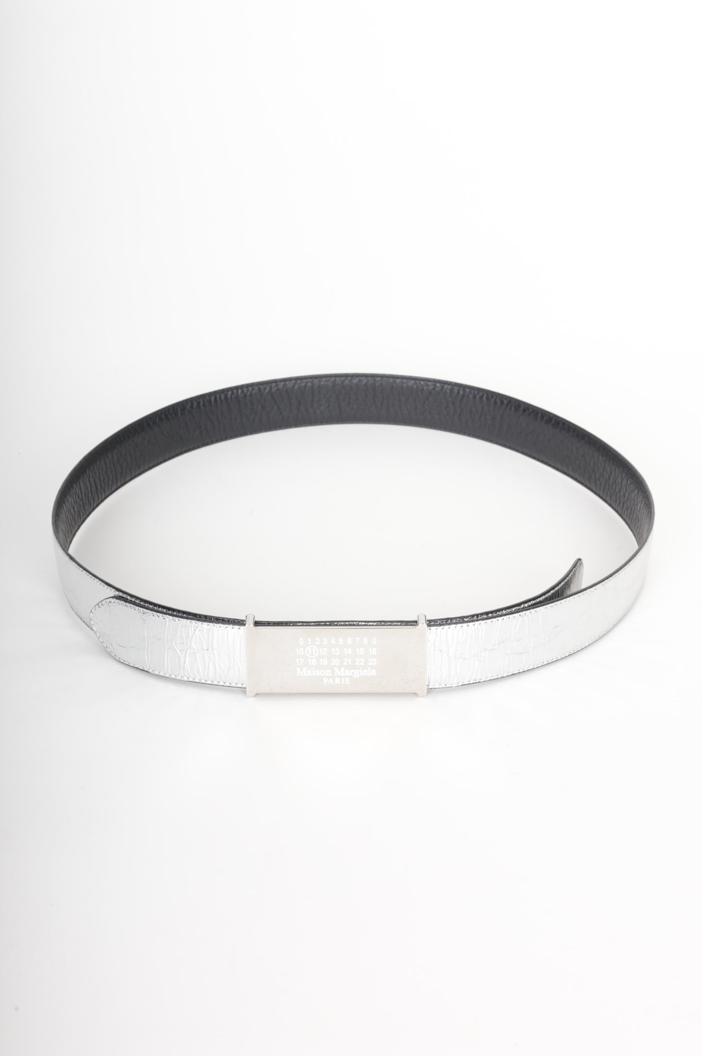 Maison Margiela Womens Silver Belt Size M