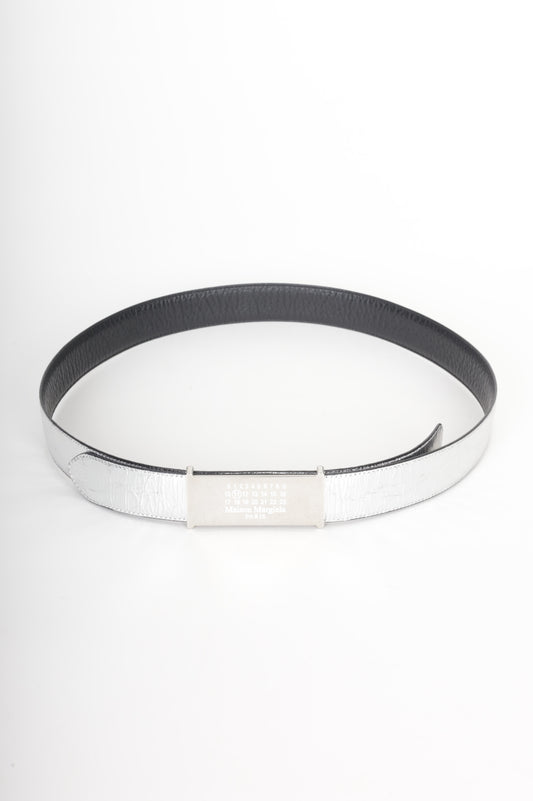 Maison Margiela Womens Silver Belt Size M