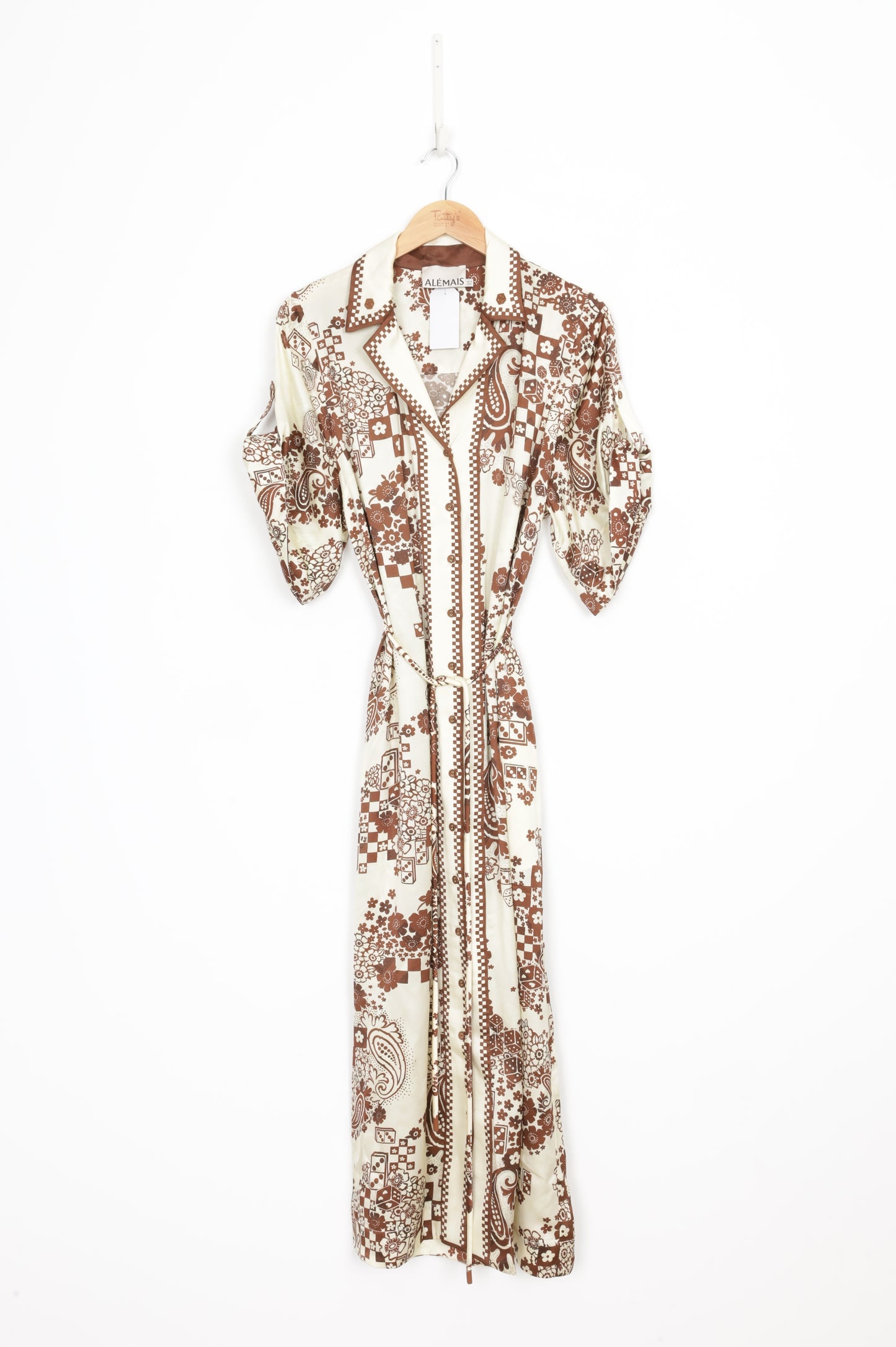 Alemais Womens Cream Dress Size 12