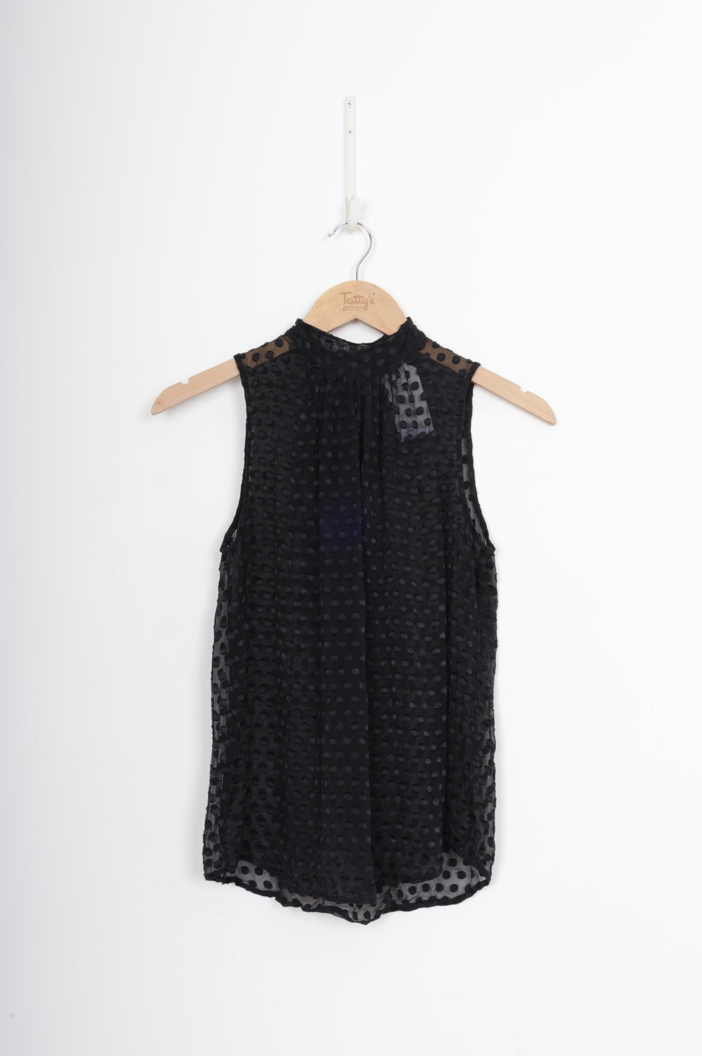 Helen Cherry Womens Black Top Size S