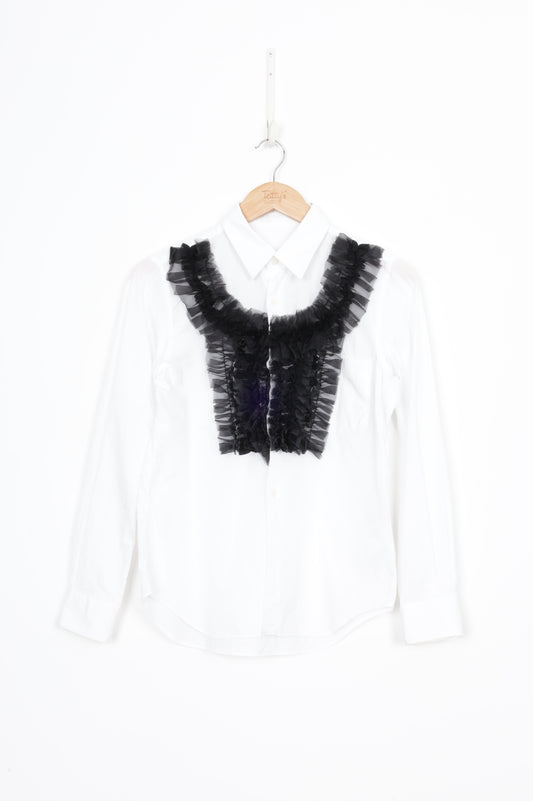Comme Des Garcons Womens White Shirt Size S