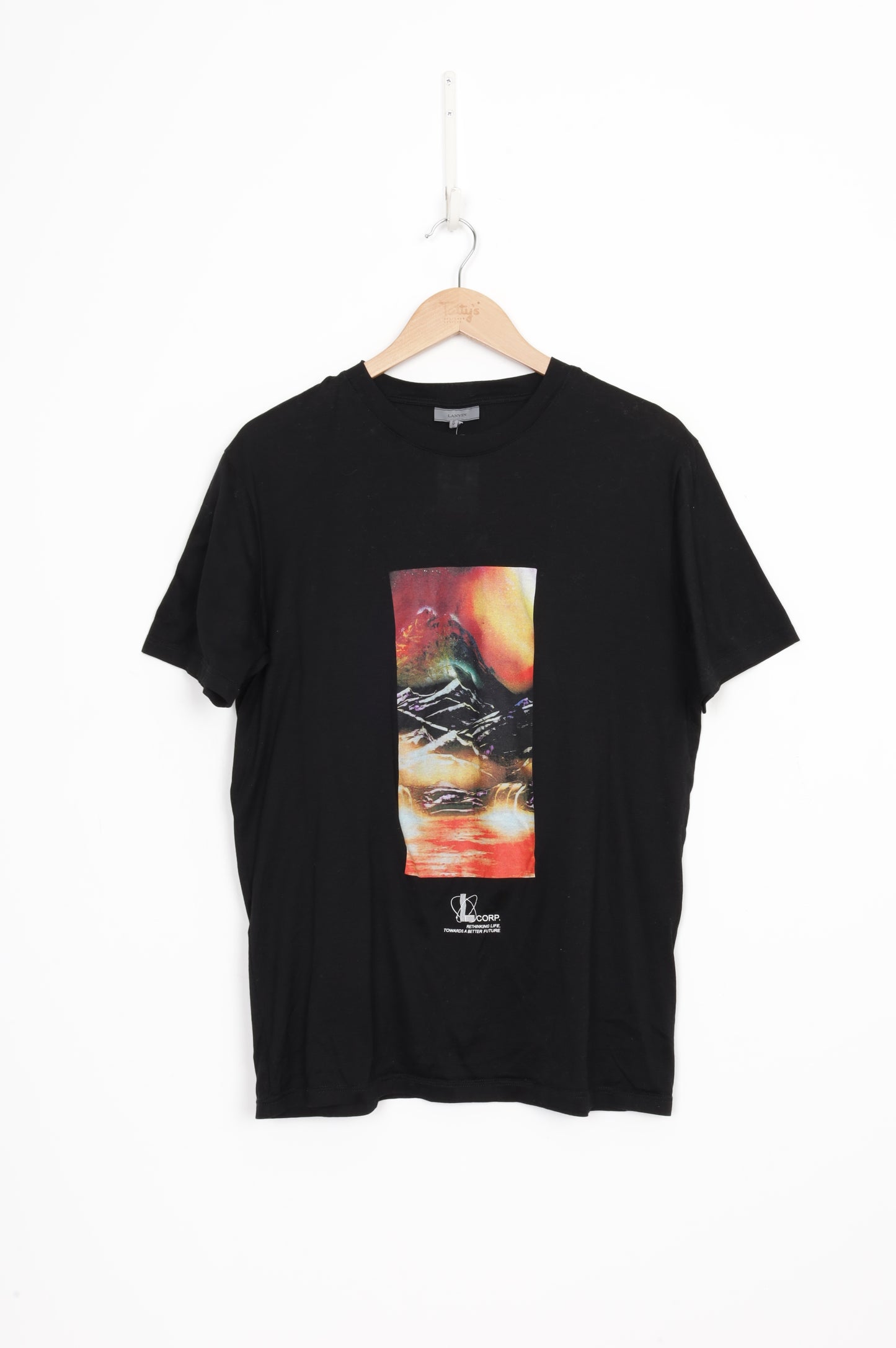 Lanvin Mens Black T-shirt Size M