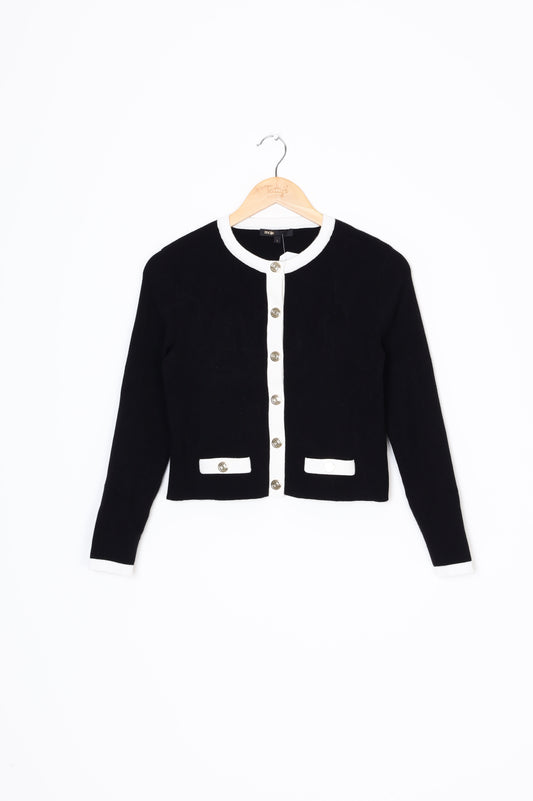Maje Womens Black Cardigan Size 1