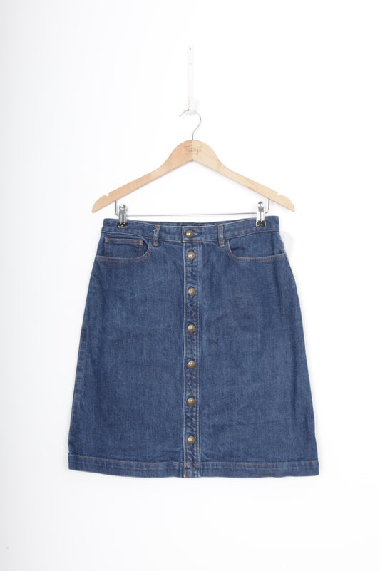 A.P.C Womens Blue Skirt Size 40