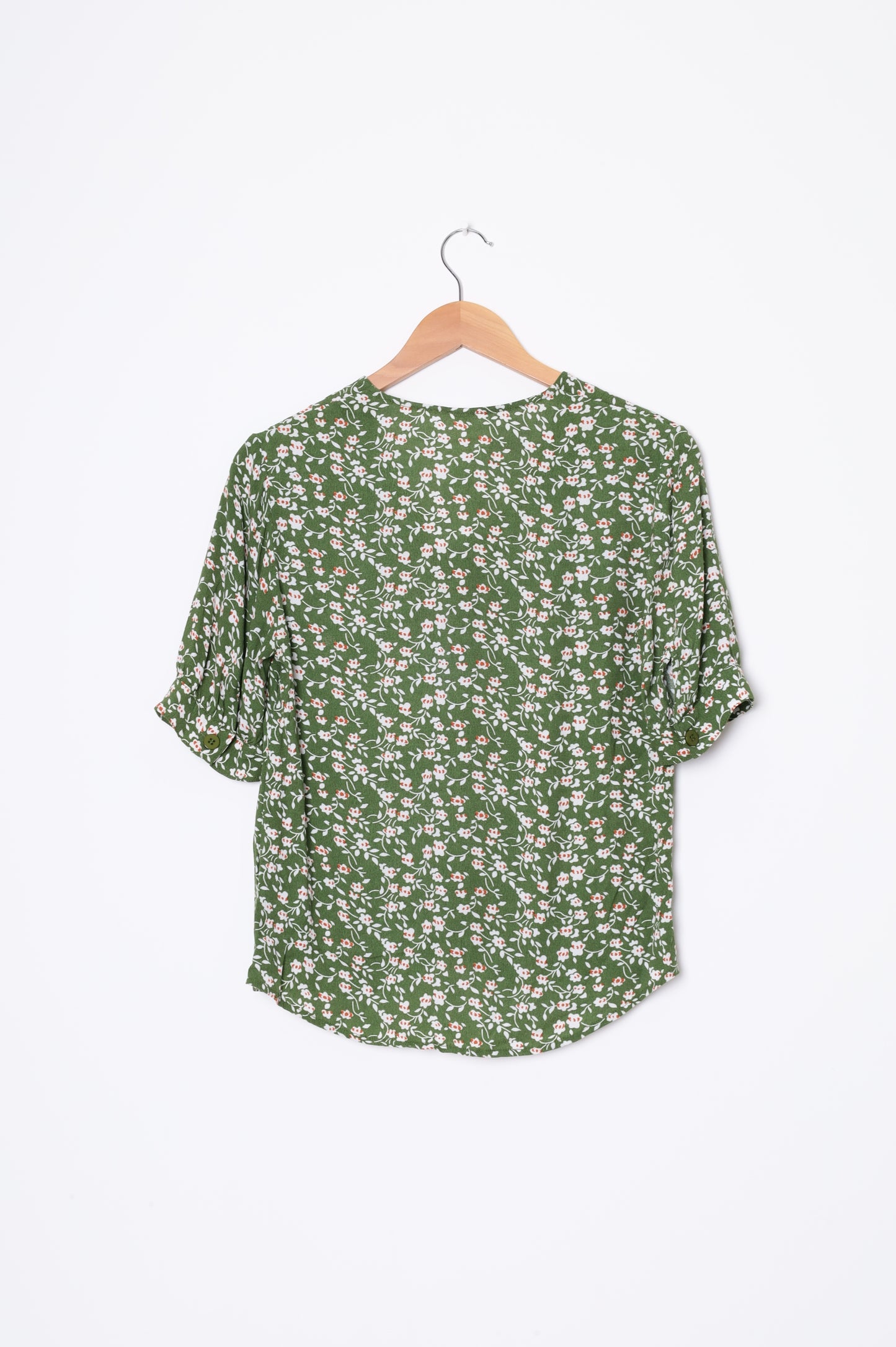 Sylvester Womens Green Blouse Size XS