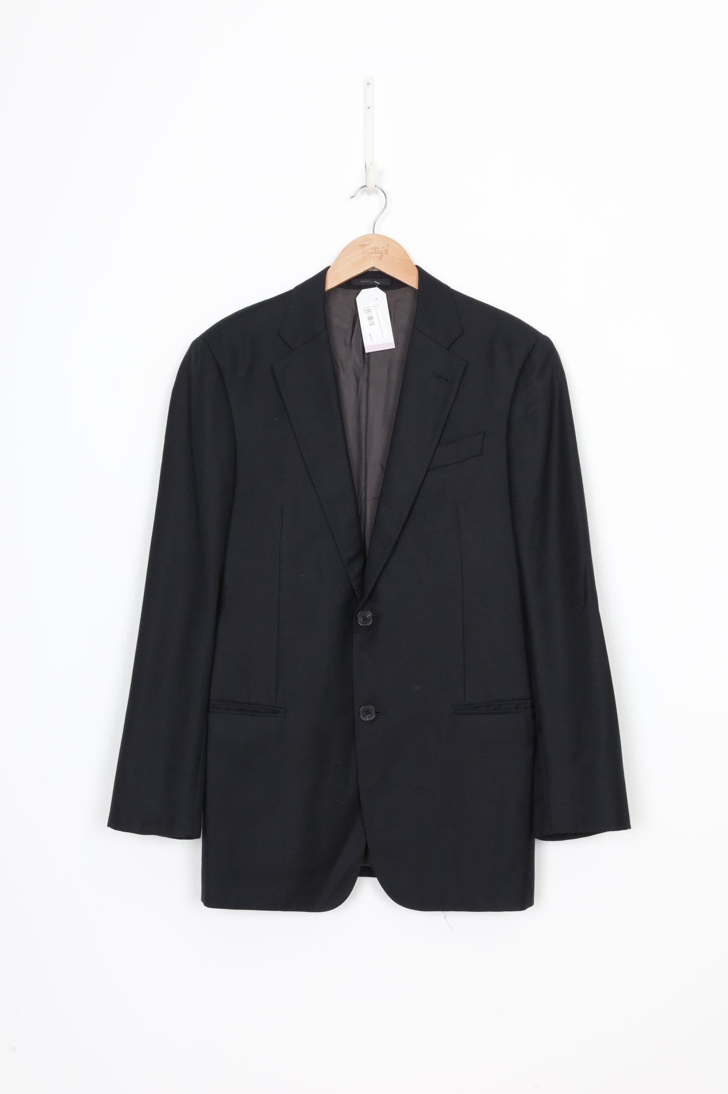 Armani Collezioni Mens Black Blazer Size 50