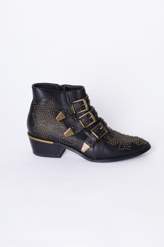 Chloe Womens Black Boots  Size EU 38