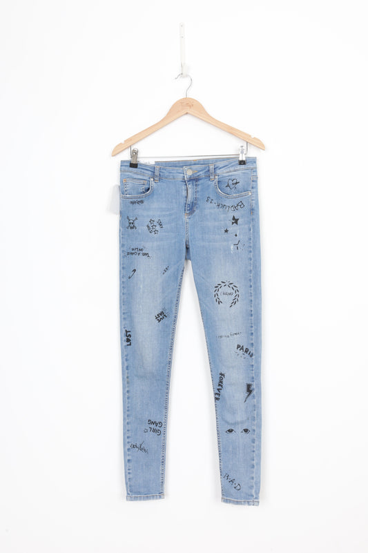 Karssen Zoe Karssen Womens Blue Jeans Size W 30