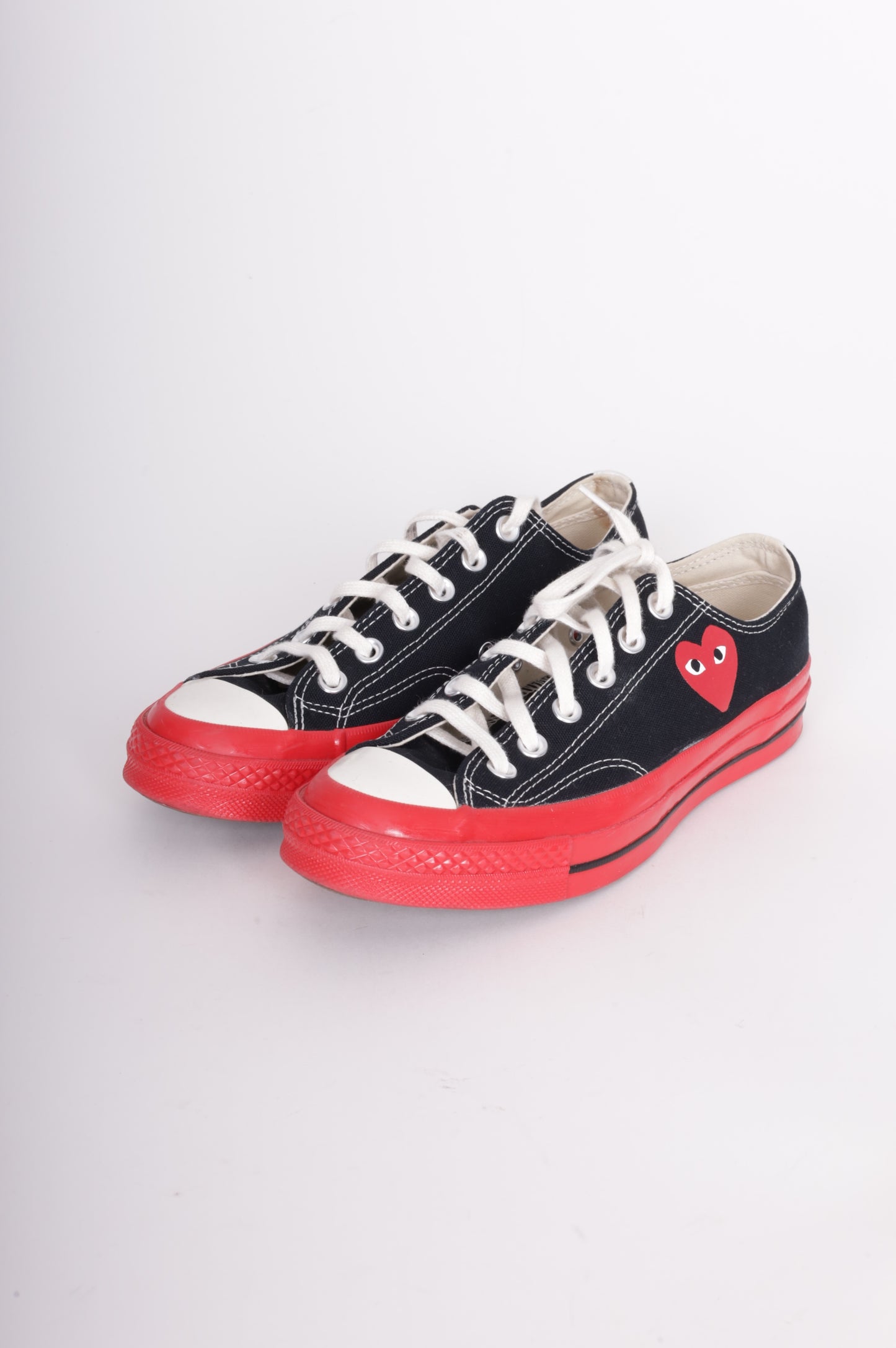 Comme des Garcon Play x Converse Womens Black Sneakers Size EU 39
