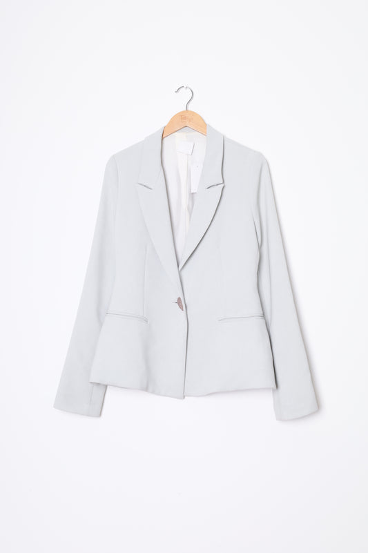 Paris Georgia (NZ made) Womens Grey Blazer Size M