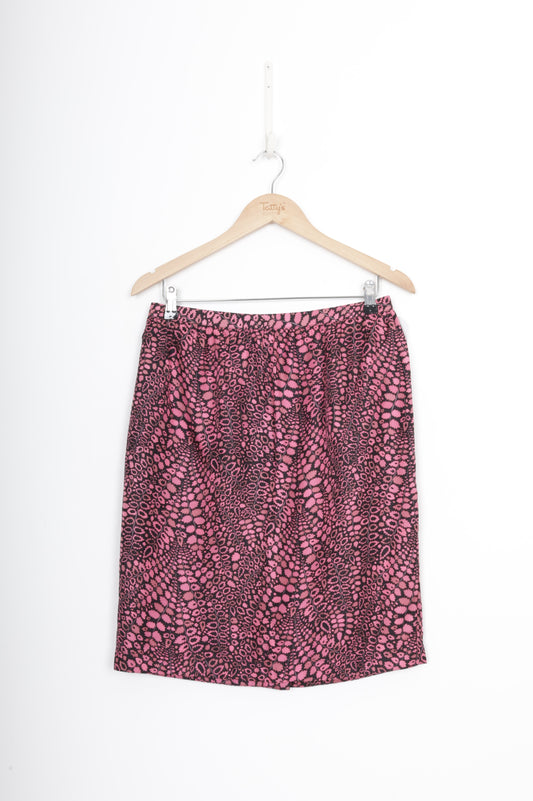 Helen Cherry Womens Pink Skirt Size 10