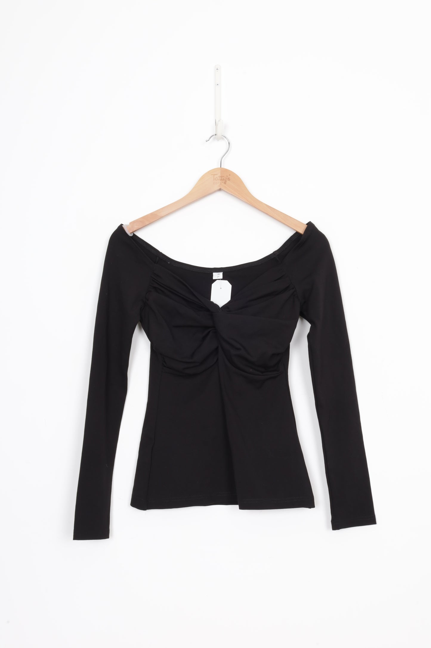 ellis Womens Black Top Size 8
