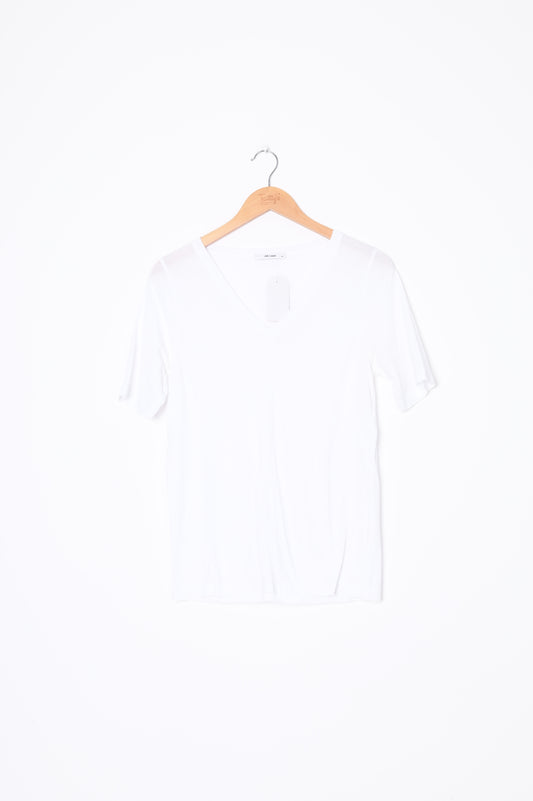 Jac+Jack Womens White T-shirt Size XS