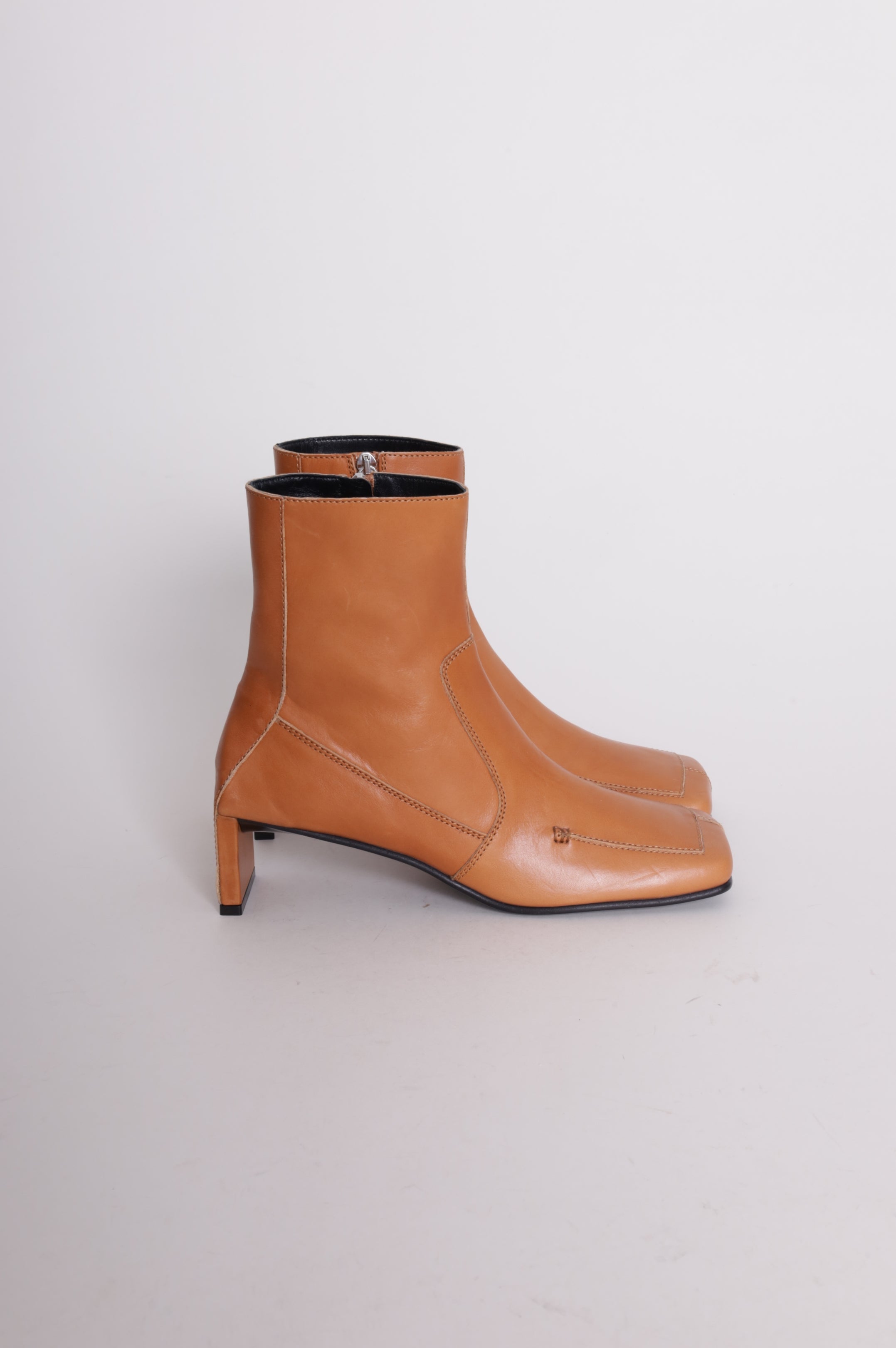 Acne Studios Womens Orange Boots Size EU 38 Tatty s Designer Recycle