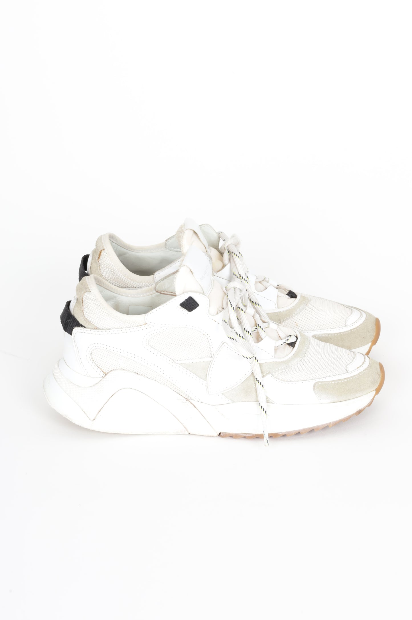 Philippe Model Womens Cream Sneakers Size EU 39