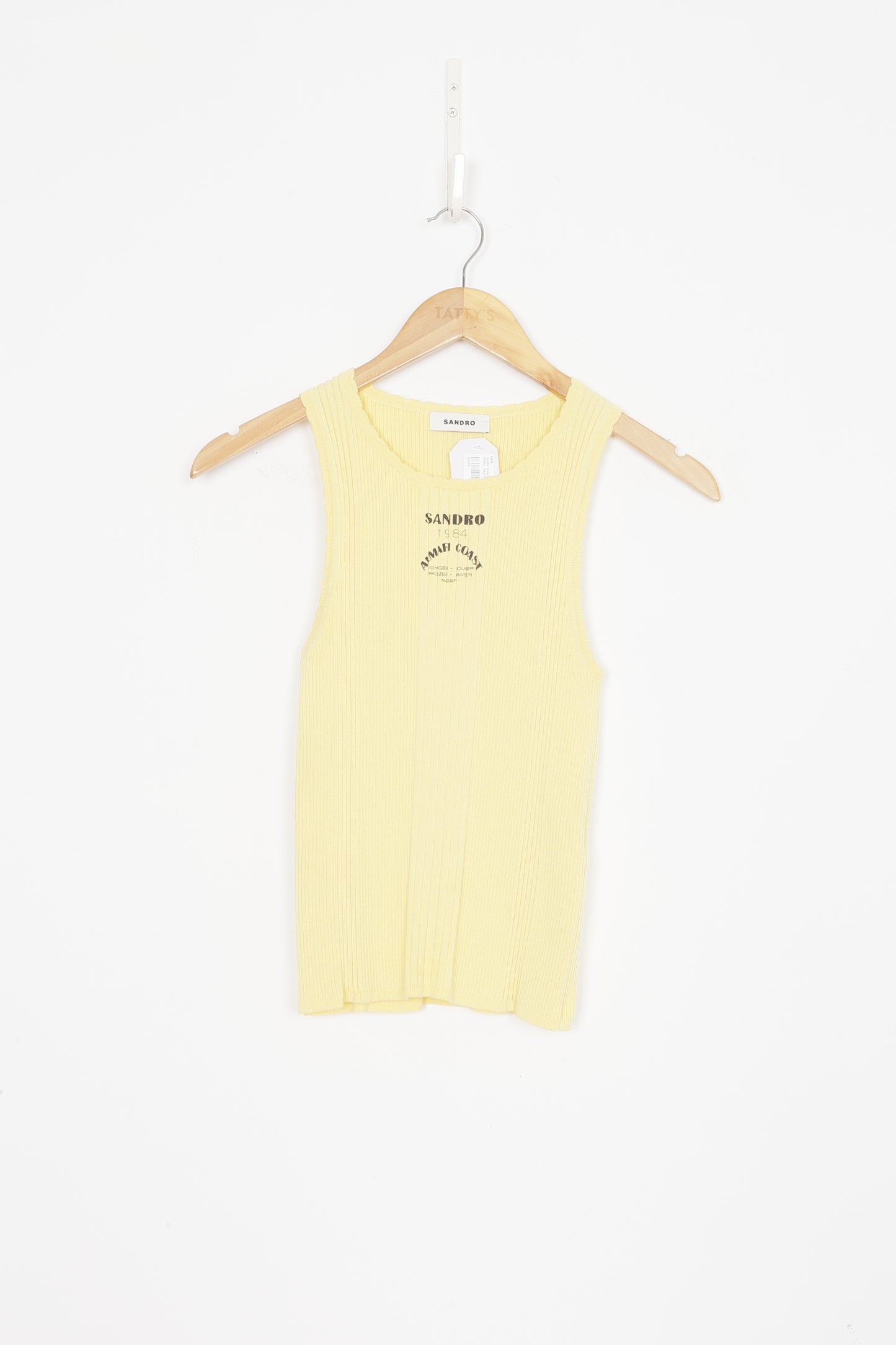 Sandro Paris Womens Yellow Top Size S