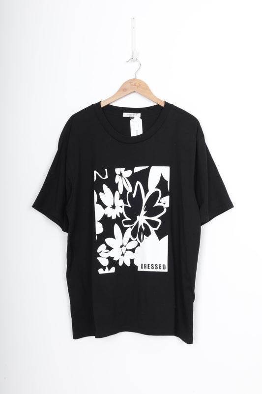 Dressed Womens Black Top Size XXXL