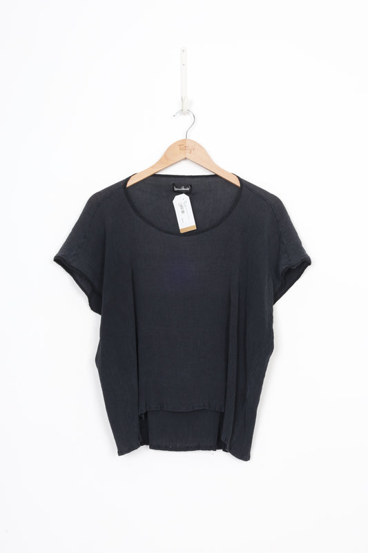 Miss Crabb Womens Blue Top Size O/S