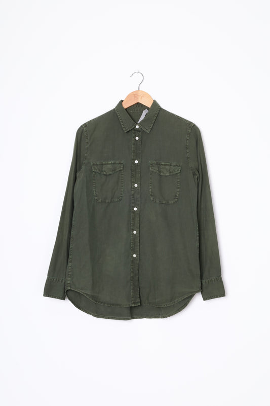 Vince. Womens Green Shirt Size S