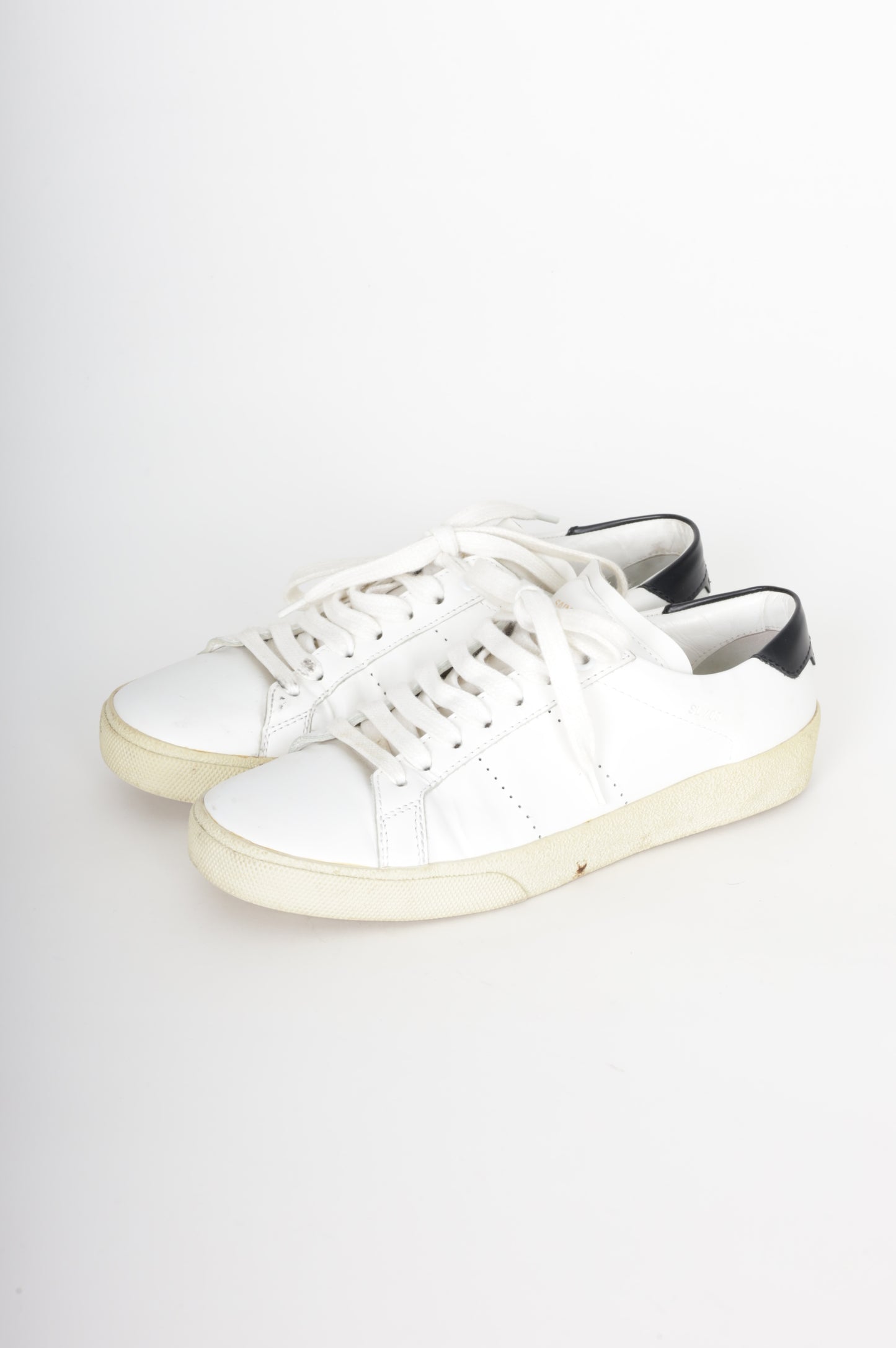 Saint Laurent Womens Cream Sneakers Size 36