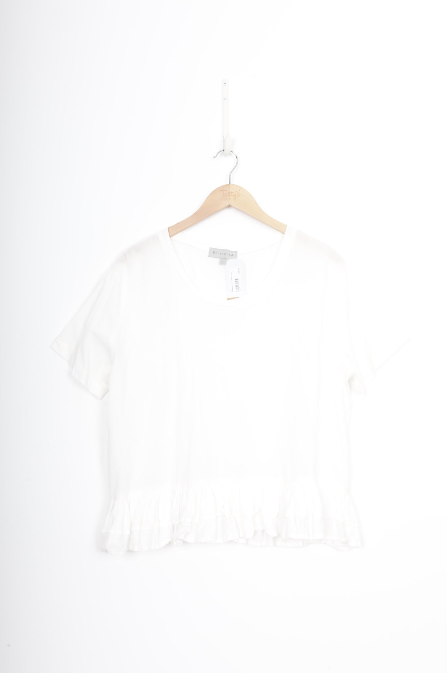 Briarwood Womens White Top Size L