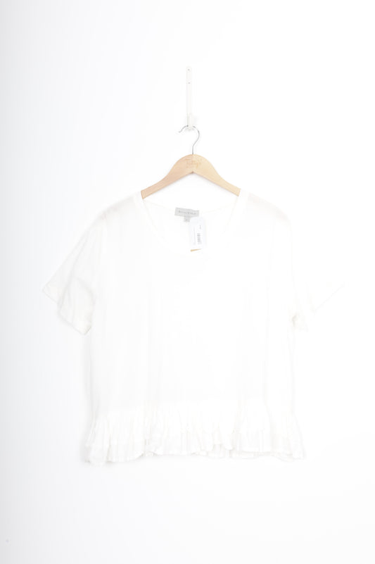 Briarwood Womens White Top Size L