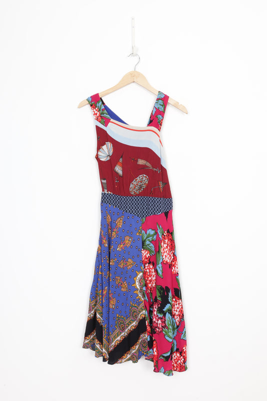 Moulinette Soeurs by anthropoloqie Womens Red Dress Size 6