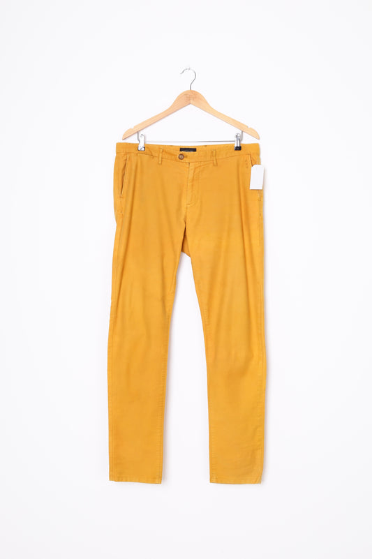 Scotch & Soda Mens Yellow Pants Size W 34