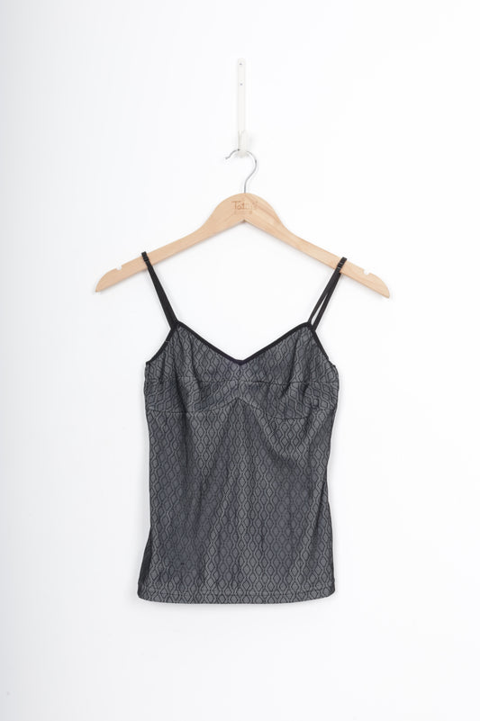 Kate Sylvester Womens Grey Top Size S