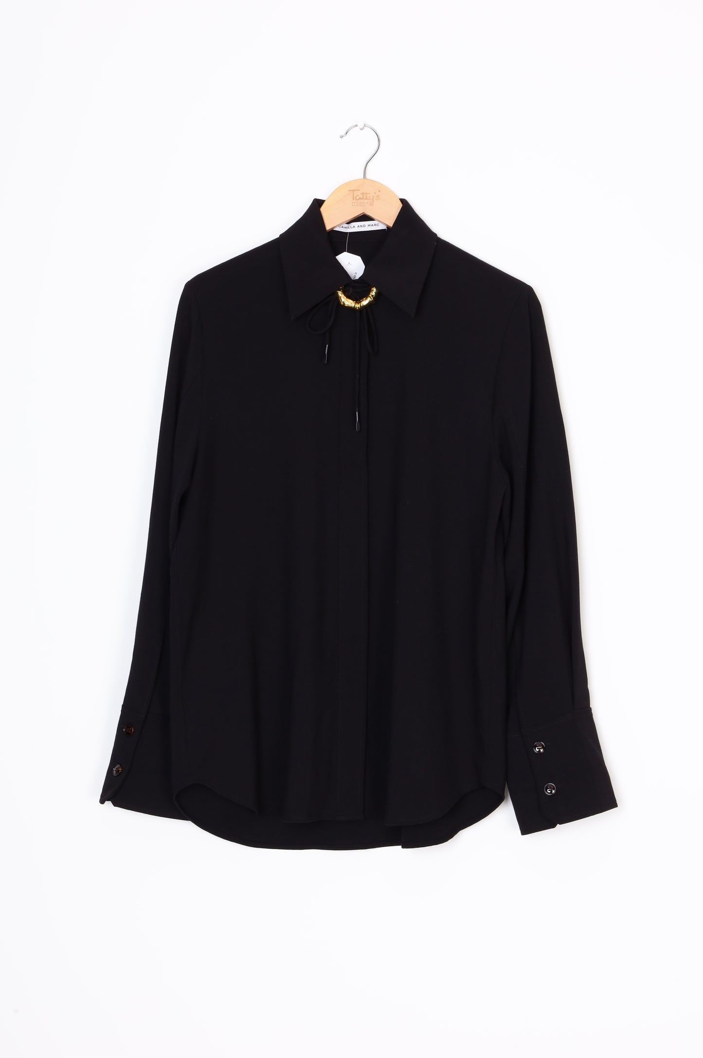 Camilla and marc Womens Black Shirt Size 10