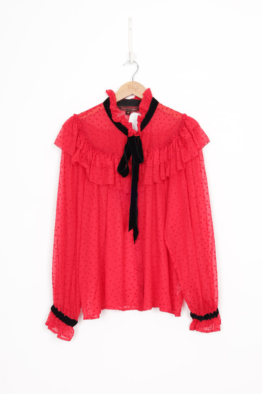 Trelise Cooper Womens Red Blouse Size M