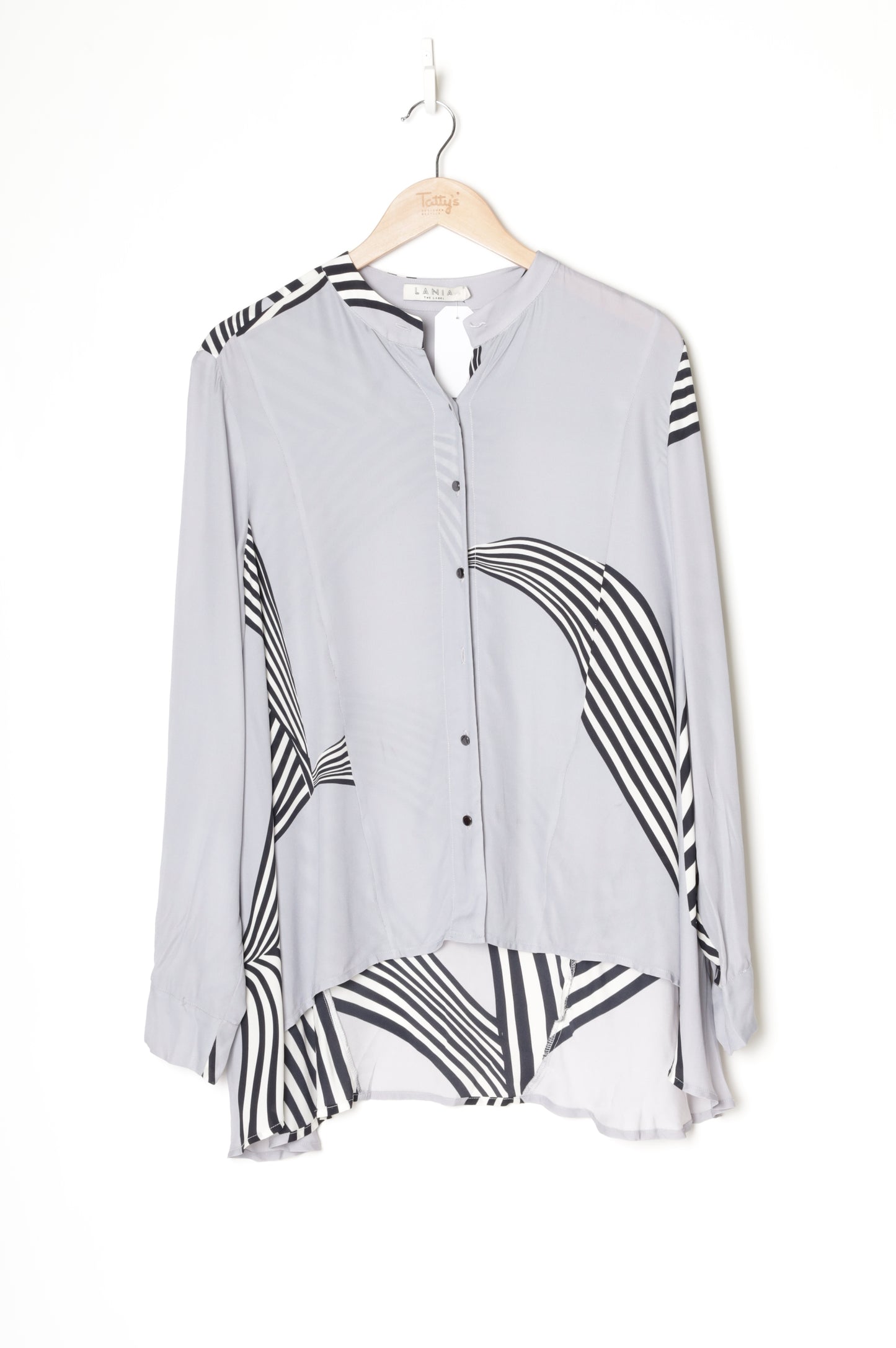 Lania the Label Womens Grey Shirt Size 12