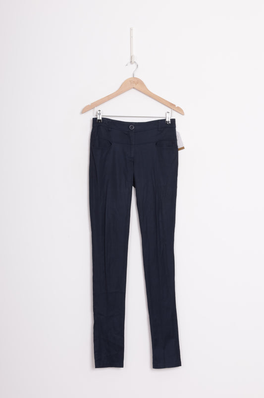 Andrea Moore Womens Blue Pants Size 8