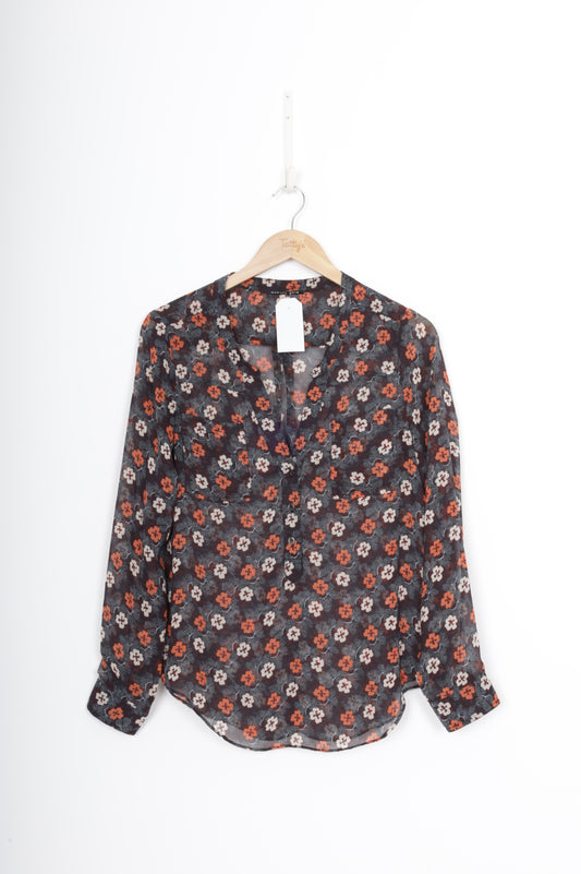 Marilyn Seyb Womens Blue Blouse Size N/S