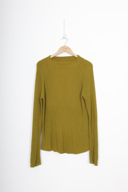 Kowtow Womens Green Jumper Size L