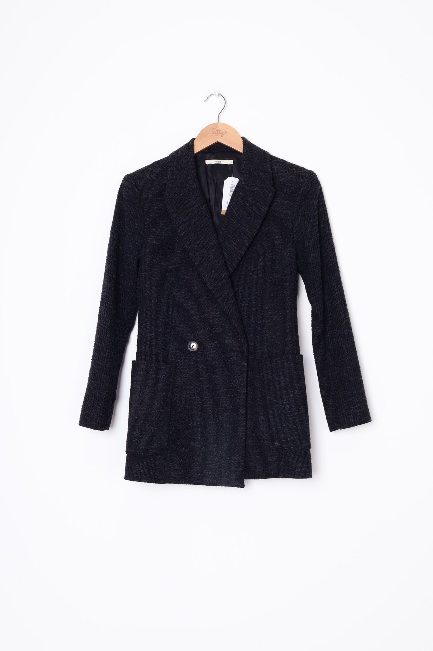 Ruby Womens Black Blazer Size 4
