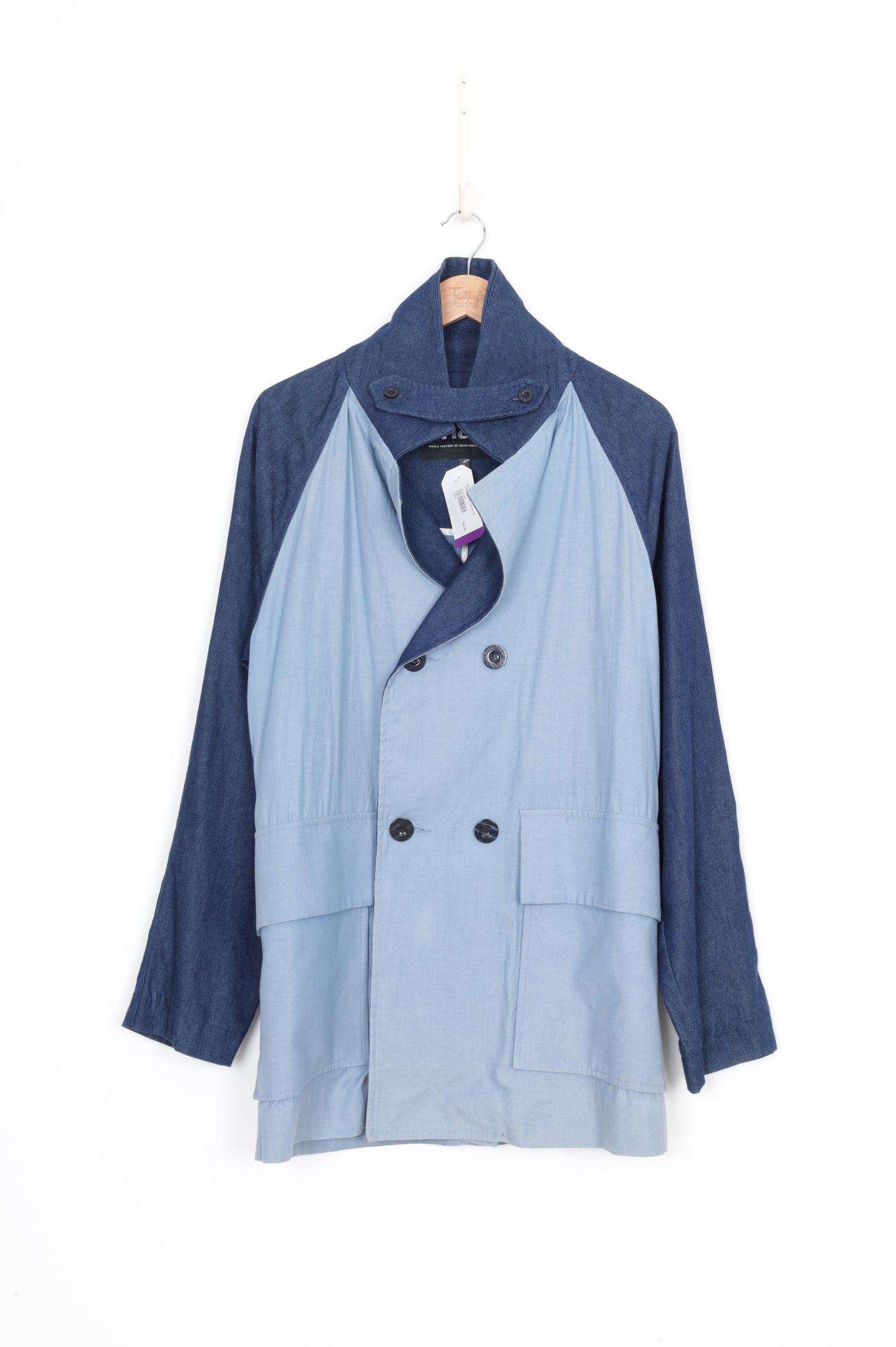 World Mens Blue Coat Size XS